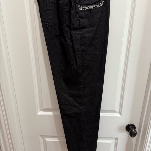 MAKE AN OFFER!  Ruby Rd Black Jean Jacket and Pant Set - Picture 5 of 6